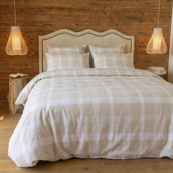 Housse de couette 240x260 cm Flanelle de Coton Serena