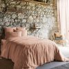 Housse de couette 240x260 cm Lin Rosalie Vieux Rose