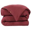 Housse de couette 240x280 cm Gaze de Coton Terra Lie De Vin
