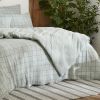 Housse de couette Reversible 140x200 cm Gaze de Coton Terra Harmonie Eucalyptus