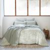 Housse de couette Reversible 220x240 cm Gaze de Coton Vickie Eucalyptus