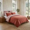 Housse de couette Reversible 240x260 cm Gaze de Coton Vickie Terracotta