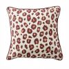 Coussin carré déhoussable 45x45 cm Gaze de Coton Montauk Rose