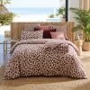 Housse de couette 240x260 cm Gaze de Coton Montauk Rose