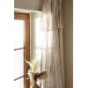 Rideau ajustable 140x300 cm Gaze de Coton Camélia Ficelle