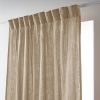 Rideau galon fronceur 140x240 cm Gaze de Coton Terra Ficelle