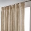Rideau galon fronceur 140x240 cm Gaze de Coton Terra Ficelle