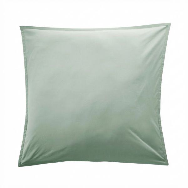 Taie d'oreiller 65x65 cm Percale de Coton Céladon