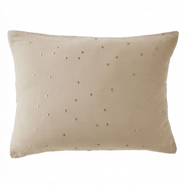 Taie d'oreiller 50x70 cm Gaze de Coton Terra prestige Ficelle