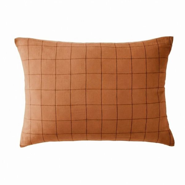 Taie d'oreiller 50x70 cm Gaze de Coton Terra harmonie Abricot