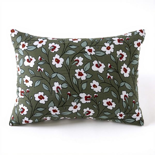 Taie d'oreiller 50x70 cm Gaze de Coton Azalée