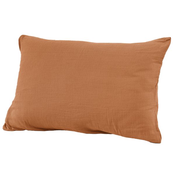 Taie d'oreiller 50x70 cm Gaze de Coton Terra Abricot