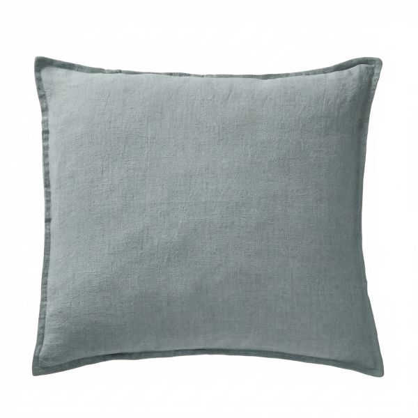 Taie d'oreiller 60x60 cm Lin Rosalie Azur
