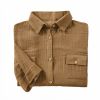 Tunique chemise S/M Gaze de Coton Terra Camel