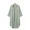 Tunique chemise S/M Gaze de Coton Terra Eucalyptus