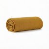 Drap Housse 160x200+35 cm Gaze de Coton - Coton 57 fils Ocre