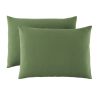 Lot 2 taies d’oreiller 50x70 cm Lin Métis Kaki
