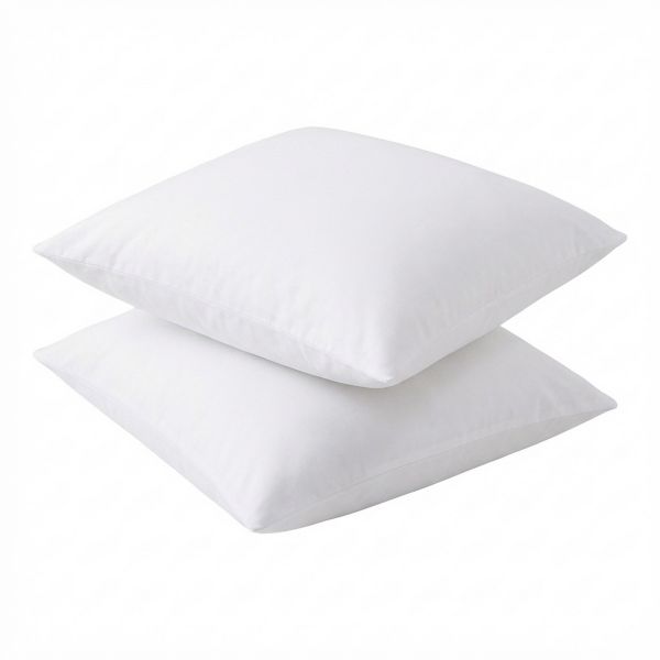 Lot 2 Protèges oreiller imperméable 50x70 cm Polyester Blanc
