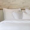 Parure de lit 200x200 cm Percale de Coton Blanc