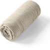 Drap Housse 160x200+30 cm Gaze de Coton Naturel