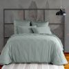 Housse de couette 140x200 cm Satin de Coton Celadon