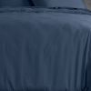 Housse de couette 140x200 cm Satin de Coton Bleu Marine