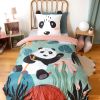 Parure de lit enfant 140x200 cm Microfibre Panda