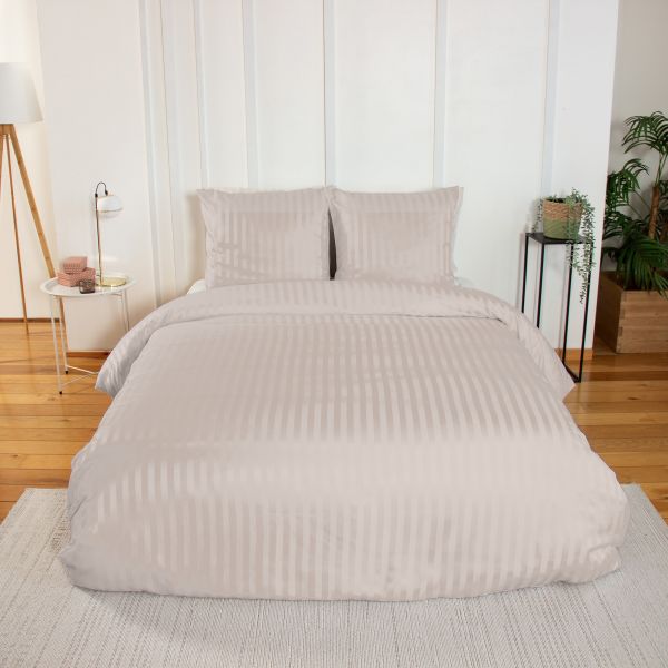 Parure de lit 220x240 cm Microfibre Albatre