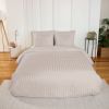 Parure de lit 220x240 cm Microfibre Albatre