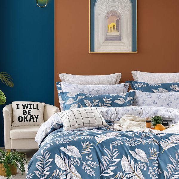 Parure de lit 220x240 cm Coton Azuralis