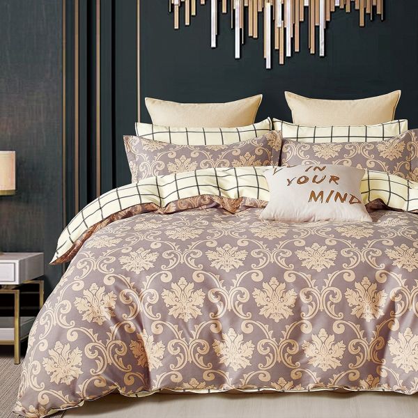 Parure de lit 220x240 cm Percale de Coton Orévance