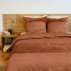 Parure de lit 220x240 cm Microfibre Terre