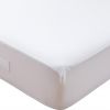Protège matelas 90x190 cm Polyester Quilte Blanc