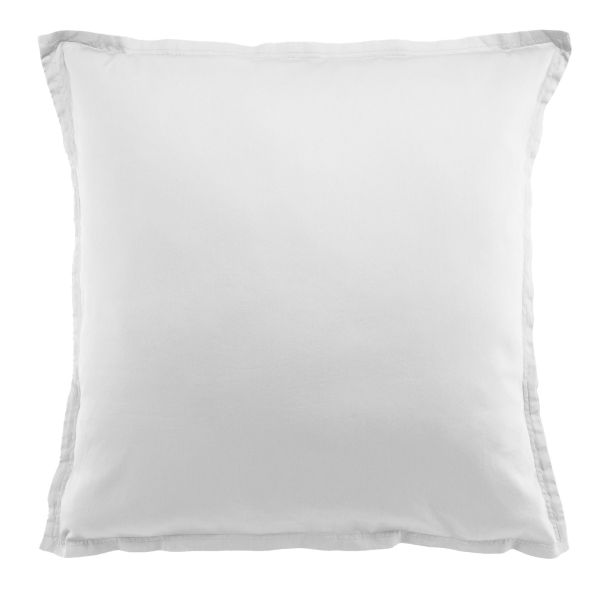 Taie d’oreiller 65x65 cm Satin de Coton Blanc