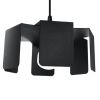 Suspensions Acier Noir E27 1 Tulip