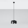 Suspensions Acier Noir E27 1 Tulip