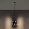 Suspensions Acier Noir E27 1 Tulip