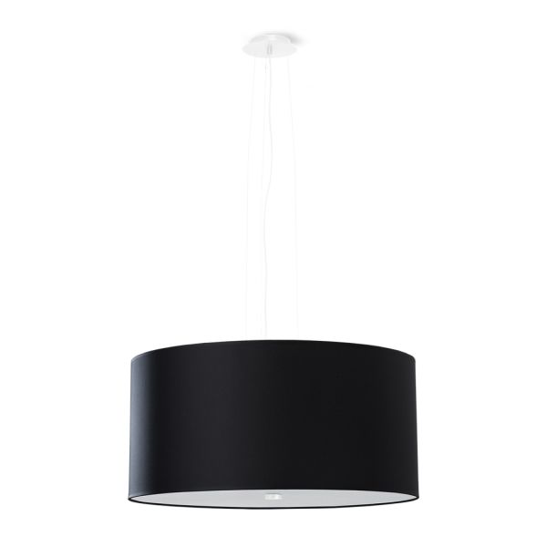 Lustres Tissu Noir E27 5 Otto