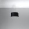 Lustres Tissu Noir E27 5 Otto