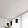 Lustres Tissu Noir E27 5 Otto