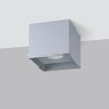 Plafonniers Aluminium Gris GU10 1 Hati