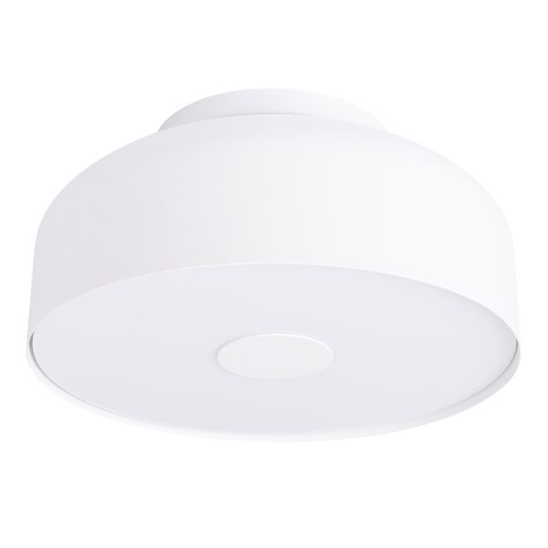 Plafonniers Acier Blanc E27 4 Omiq