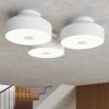 Plafonniers Acier Blanc E27 4 Omiq