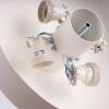 Plafonniers Acier Beige E27 4 Omiq