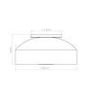 Plafonniers Acier Beige E27 4 Omiq