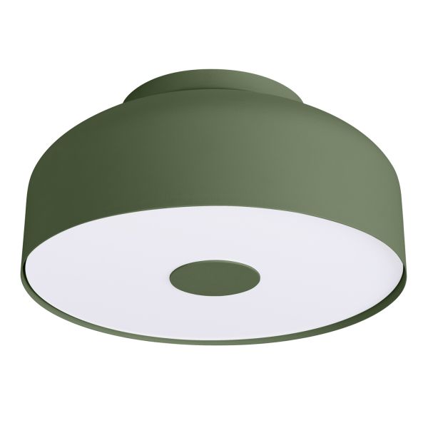 Plafonniers Acier Vert Olive E27 4 Omiq