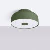 Plafonniers Acier Vert Olive E27 4 Omiq