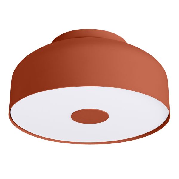Plafonniers Acier Ocre Rouge E27 4 Omiq