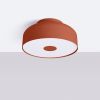 Plafonniers Acier Ocre Rouge E27 4 Omiq