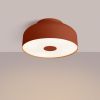 Plafonniers Acier Ocre Rouge E27 4 Omiq